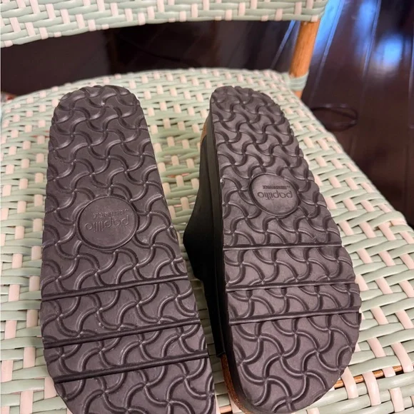 Birkenstock Papillio 1 inch Platform Black Arizona Sandals Size 10 - Picture 6 of 10